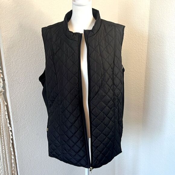 Kim Rogers Black Quilted Vest - Picture 3 of 10